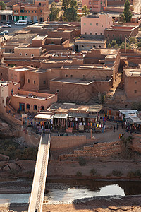 摩洛哥 古老的堡垒 Unesco遗产遗址大篷车沙漠旅行城堡旅馆木头建筑学古堡历史日落图片