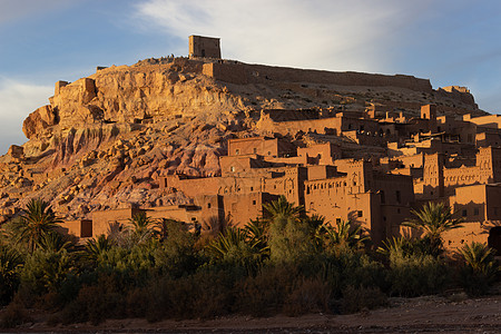 摩洛哥 古老的堡垒 Unesco遗产遗址历史游客商队游戏角斗士大篷车古堡全景权力城堡图片