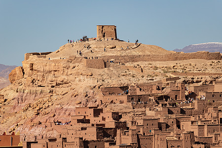 摩洛哥 古老的堡垒 Unesco遗产遗址游客游戏古堡遗产城堡权力地标商队历史角斗士图片