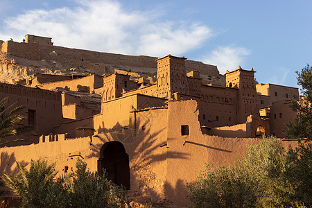 摩洛哥 古老的堡垒 Unesco遗产遗址旅馆沙漠权力城堡游戏角斗士全景商队地标旅行图片