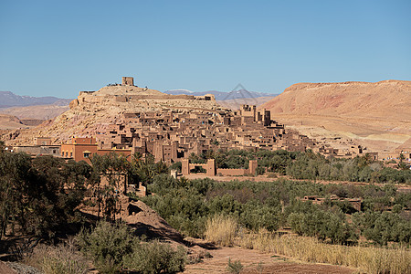 摩洛哥 古老的堡垒 Unesco遗产遗址历史旅行古堡角斗士权力大篷车全景遗产地标城堡图片