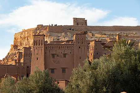摩洛哥 古老的堡垒 Unesco遗产遗址大篷车日落旅行角斗士城堡遗产旅馆历史全景权力图片