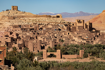 摩洛哥 古老的堡垒 Unesco遗产遗址历史遗产沙漠旅馆城堡游戏木头角斗士古堡游客图片