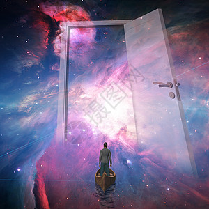 空间中的旅行者星系宇宙天堂上帝3d出口旅行插图死亡星云图片