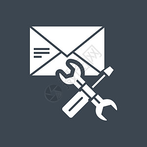 相关矢量 Glyph 图标邮件插图信封通讯艺术工具收件箱邮政电子邮件办公室图片
