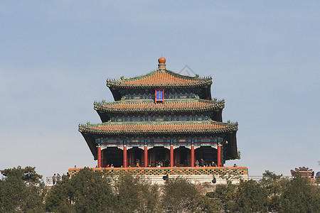 中国北京  2016年11月1日 中国北京历史天空吸引力地标建筑宝塔风景艺术文化花园图片