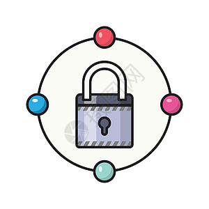 分享数据库挂锁服务器隐私秘密安全锁孔互联网商业密码图片