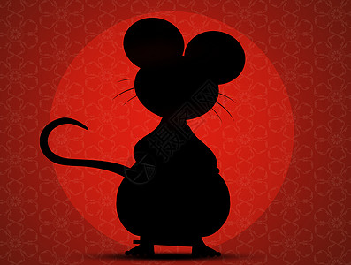 老鼠的背影图片