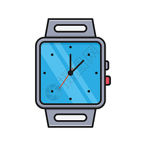 智能手表网络学期工具小时产品时间手腕带子插图界面背景图片