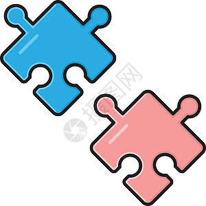 拼锯技术拼图插图商业团队团体标识营销玩具网络图片