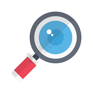 搜索金融监控数据营销商业检查白色放大镜插图风险背景图片