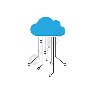 云云计算矢量图标电话下载插图安全托管网络云端同步电脑世界图片