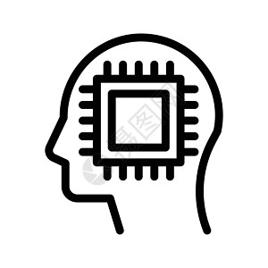 处理器科学设计头脑大脑插图元素创新思考商业创造力图片