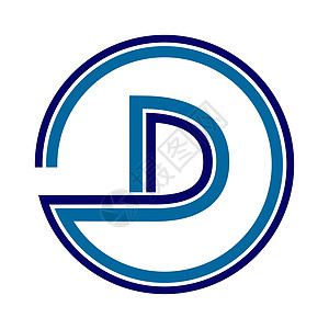 圆圈内字母D的轮廓 Logo图片