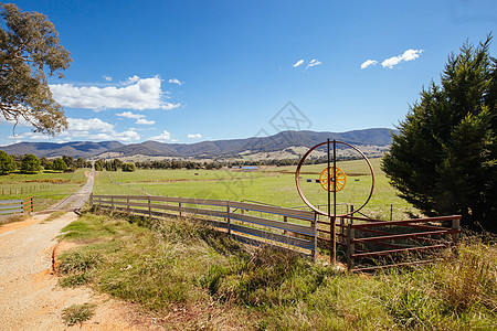Allans 澳大利亚平板景观协会环境草地场景风景场地牧场爬坡国家山坡农村图片