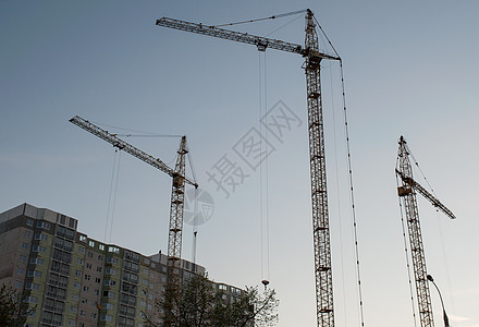 俄罗斯首都的翻新工程俄罗斯首都住宅工作建筑学城市房子蓝色建筑财产公寓商业图片