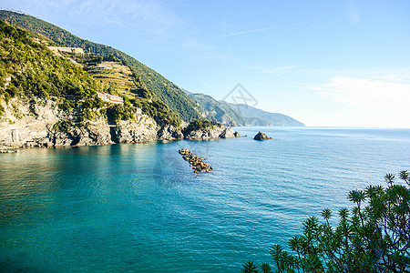意大利意大利西红柿外海海湾海灵药岩石海域港口悬崖居民方式图片