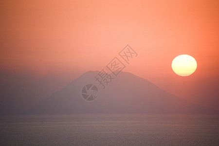 斯壮博利火山 Italy风景国家白色公园天空蓝色旅行图片