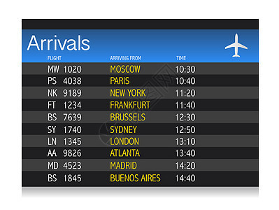 机场抵达时间表图说明设计白灰色的落后点图片