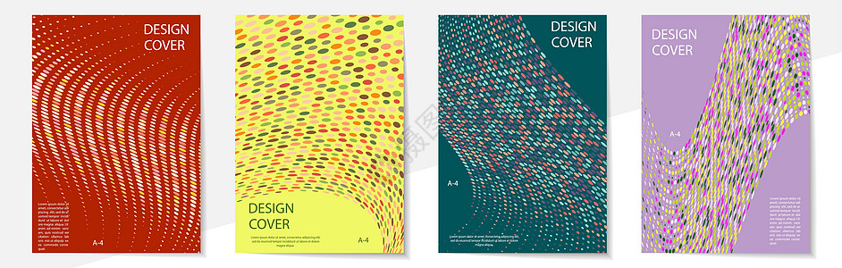 几何覆盖设计模板 A4 格式 可编辑艺术标题圆圈个性打印创造力推介会横幅程序概念图片