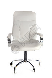 工作室主席白色扶手椅家具桌子脚轮桌椅背景图片