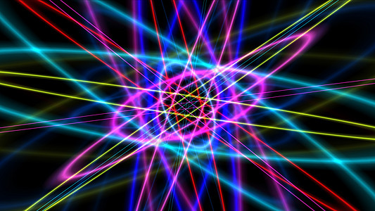 具有光 rin 的发光原子结构戒指激光科学辉光插图宏观化学化学品纤维运动图片