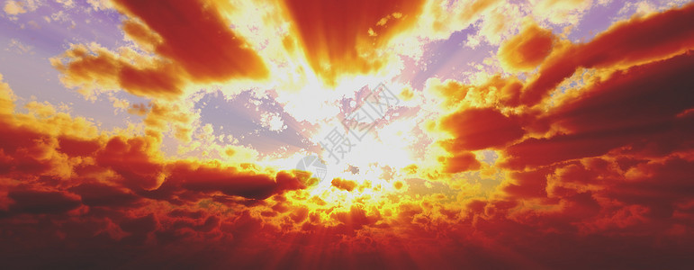 日落日出与射线和其他大气效果 3d 它制作图案戏剧性日出自由天文学高颜值金子日落阳光太阳天空图片