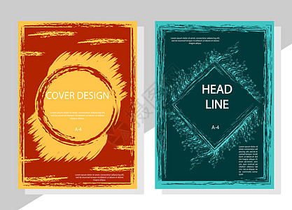 用于书籍封面 broc 的一组可颜色编辑的抽象背景程序打印屏幕标题创造力创意阴影床单设计师小册子图片