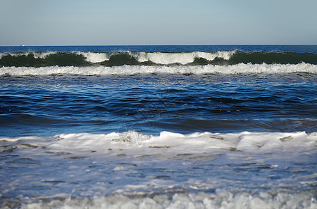 美国佛罗里达州 大西洋的粗水和海浪天气海岸海景视角风暴画幅环境力量波纹冲浪图片