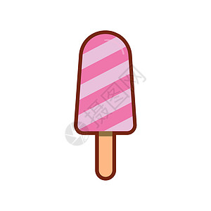 孤立的冰淇淋图标 现代甜香草沙漠标志 用于网站设计的时尚矢量符号 用于移动应用程序的按钮 徽标冰淇淋插图水果甜点卡通片绘画乐趣鞭图片