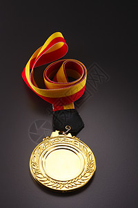 勋章奖牌摄影运动黄色桂冠灰色金属影棚动机竞赛背景图片