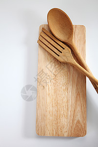烹饪untensil木板钢包木头切菜板用具项目厨房勺子厨具棕色图片