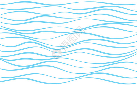 蓝线波条纹背景图案 曲线细织图片