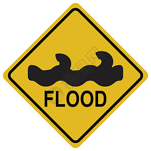 洪水图标警告符号高清图片