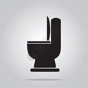 厕所图标符号矢量说明浴室洗手间房间插图平底锅生活女士卫生纸卫生坐浴图片