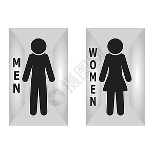 厕所标志 健身房标志平面图标绅士衣服精品房间模型人体衣架插图女士敷料图片