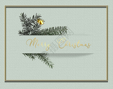 美丽的圣诞2021年圣诞节 新年卡片 面粉绿色设计图片