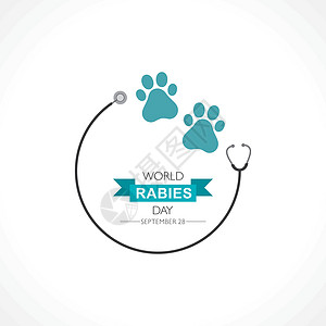 9月28日纪念世界拉比日的概念打印动物生物细胞保健注射世界小狗庆典疾病图片