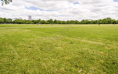 联合王国伦敦海德公园地标公园英语花园女士森林王国草地阳光植被图片