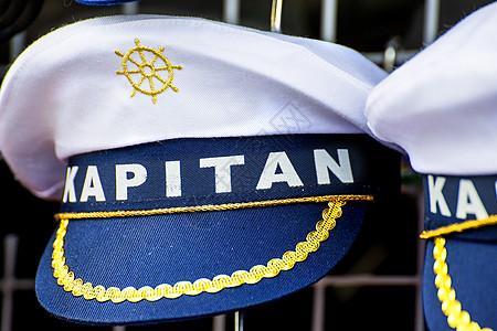 提供船长帽子衣服销售绳索白色航海航行戏服旅行纪念品海洋图片