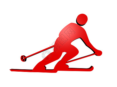 以运动员的红外框作为符号体操姿势红色乐趣漫画钢笔画卡通片背景图片