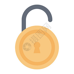 打开安全插图白色密码互联网抵押隐私网络挂锁秘密图片