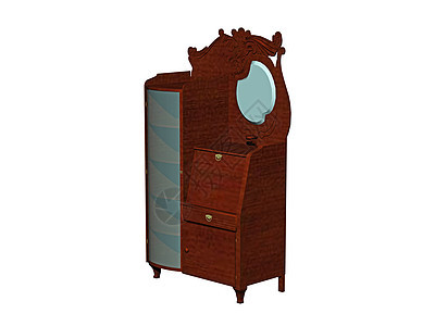 卧室内抽屉的木胸单板橱柜实木贮存茶几家具车厢背景图片