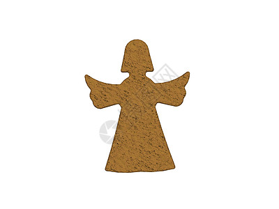 圣诞节的棕红姜饼天使饼干甜点蛋糕糖果棕色图片