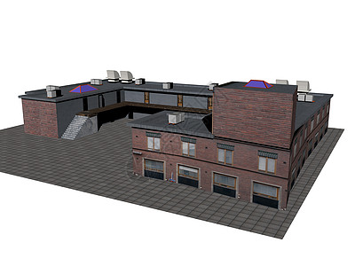 作为商业建筑的大型多层楼房住宅区大学厂房综合体酒店摩天大楼阳台背景图片