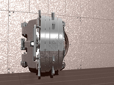银行的重钢铁保险库门铁门储物柜装甲安全门金属图片