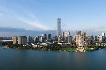 中国苏州金吉湖市府大楼市中心旅游建筑天空商业景观阳光城市工业园建筑学图片