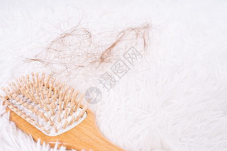发型问题 缝合梳子和发型问题 医疗保健医疗或日常生活概念女士女性损失脱发疾病化疗成人治疗秃顶刷子图片