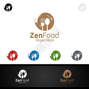 餐厅或咖啡厅的Zen食品标准图片
