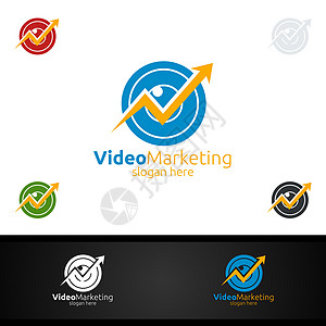 视频营销财务顾问Logo设计投资资金公司电子商务成功销售量图表数据咨询贸易图片